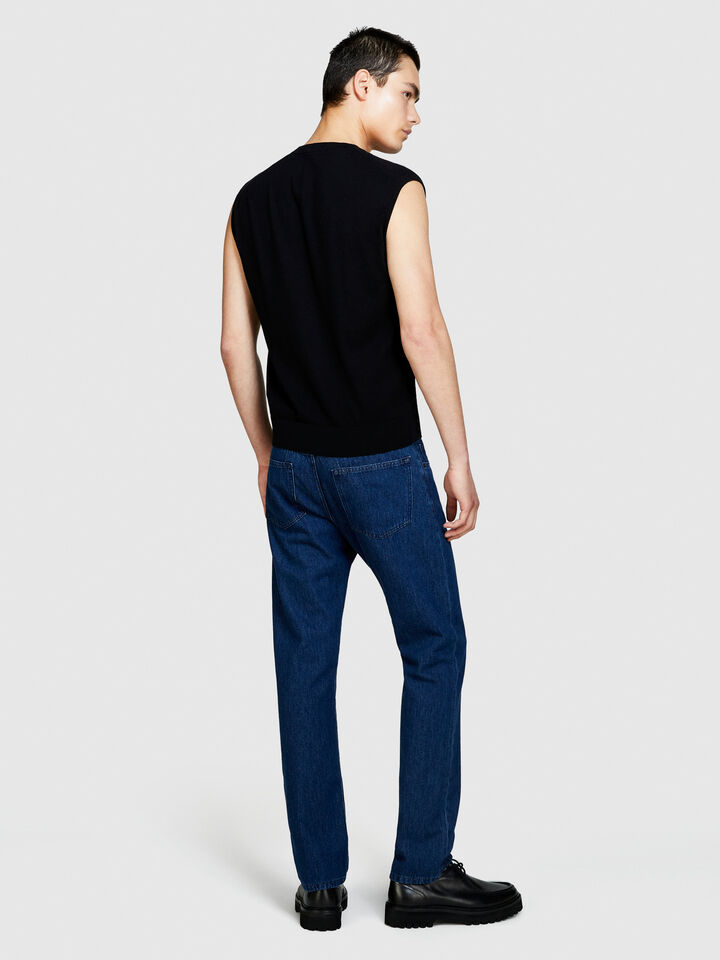Liverpool slim fit jeans - men's slim fit jeans - Dark Blue | Sisley image number 3